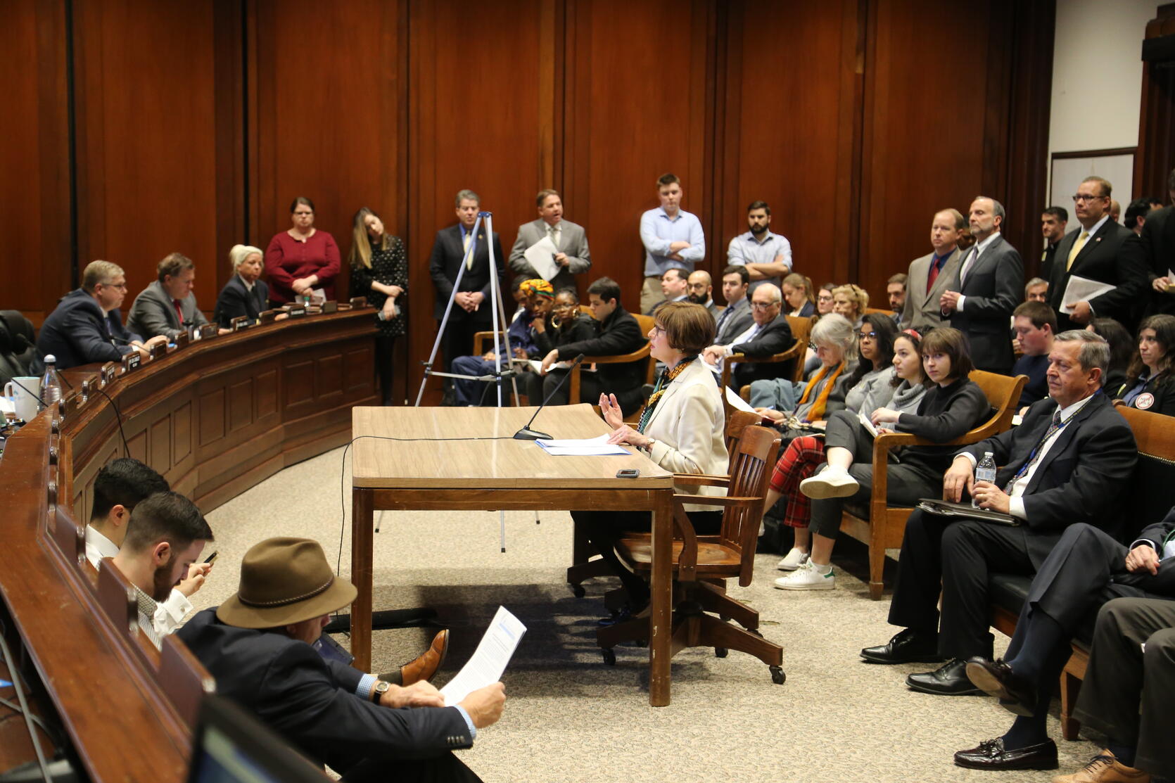 Auditor Bump testifies before the Joint Committee on State Administration and Regulatory Oversight on April 1, 2019.