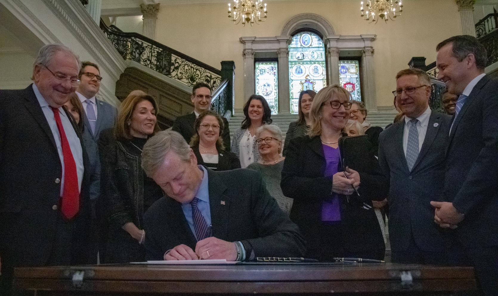 PHOTO RELEASE: Governor Baker Signs Bill to Restore Funding for Title X Services