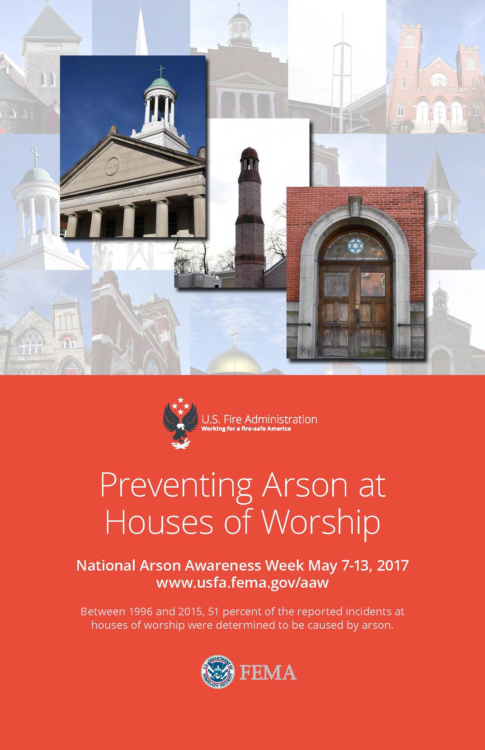 US Fire Administration Brochure on Preventing Arson at Houses of Worship