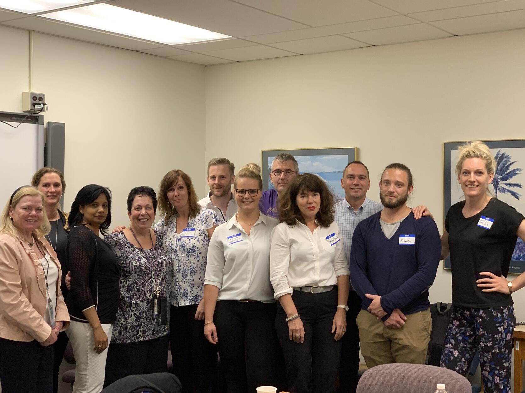 Group photo of the visiting students