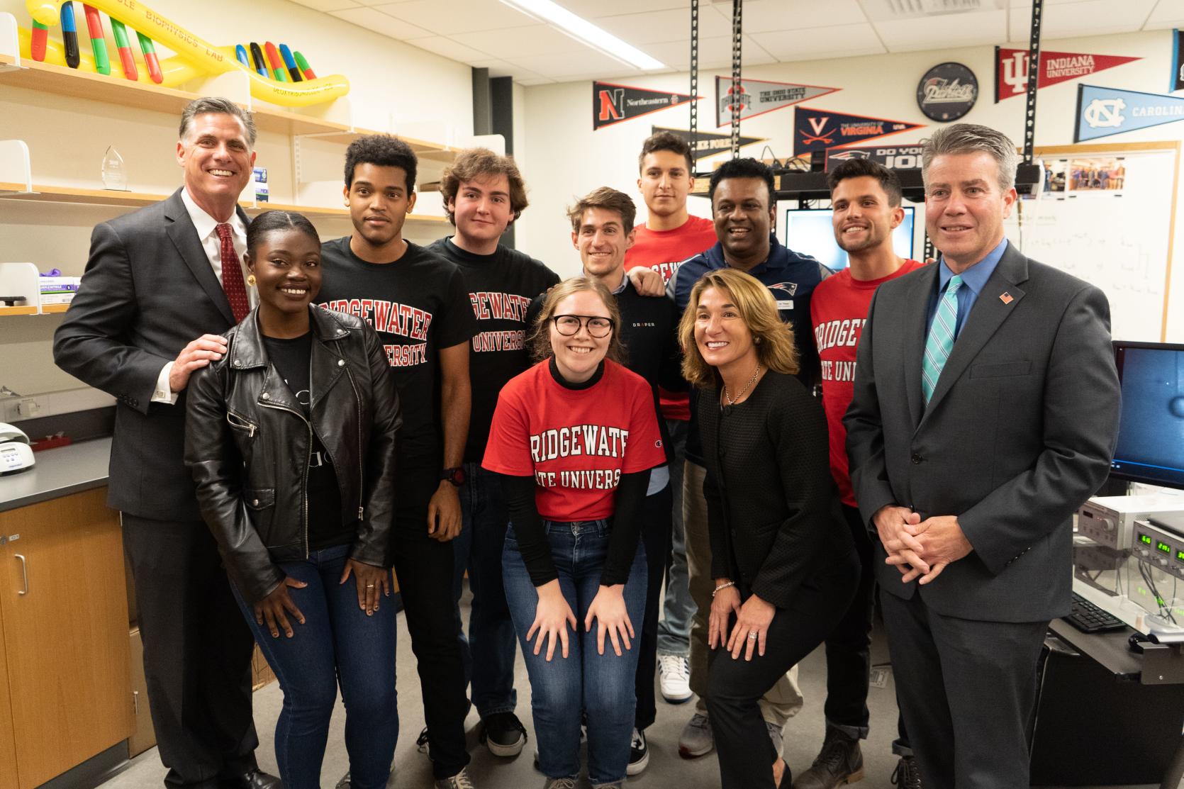 Lt. Governor Karyn Polito was at Bridgewater State to announce two new grants totaling over $5.2 million from the Massachusetts Manufacturing Innovation Initiative (M2I2) to support the development of new advanced manufacturing technologies.