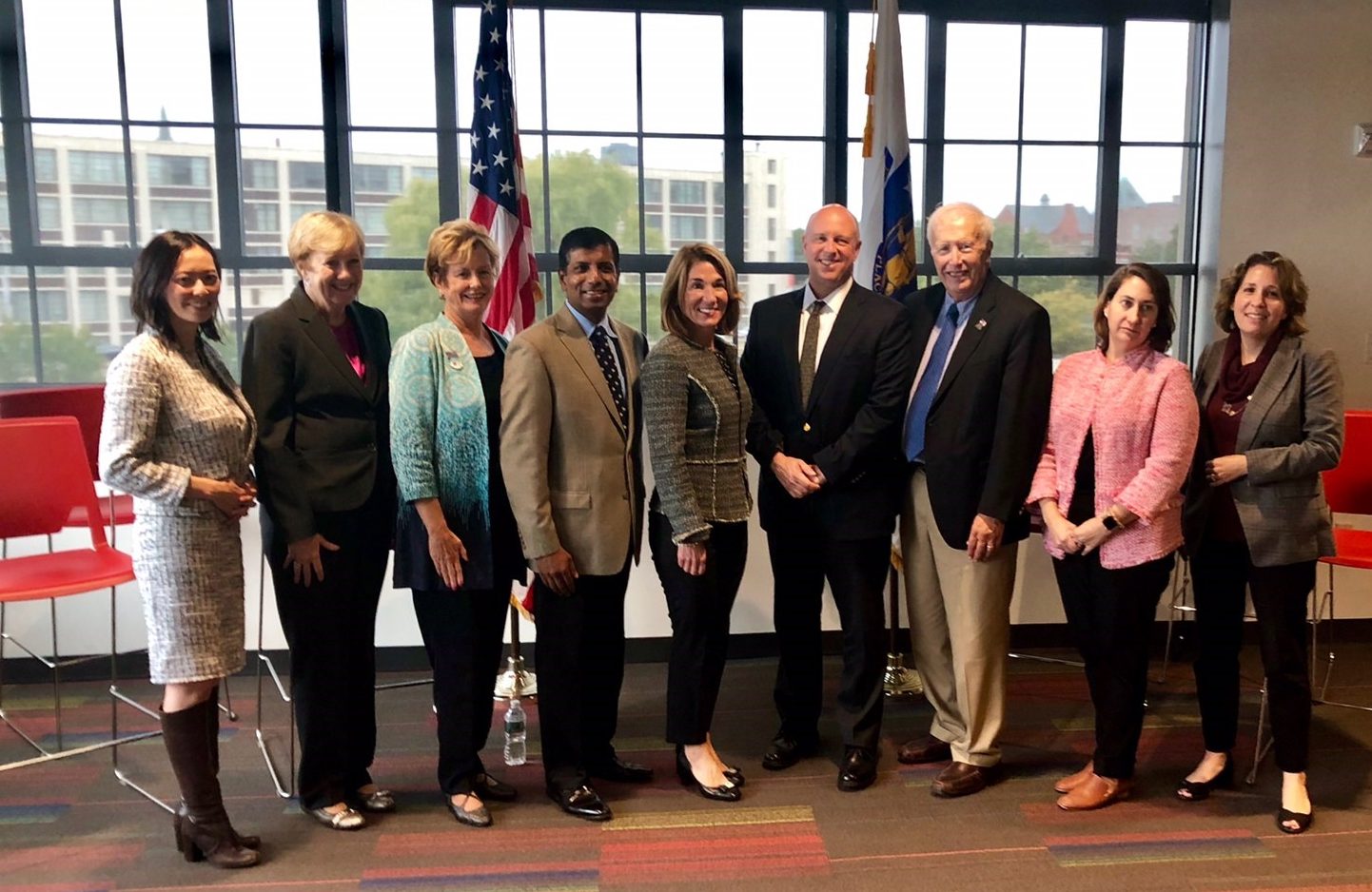 Lt. Gov. Karyn Polito and Housing and Economic Development Secretary Mike Kennealy joined state and local officials in Lowell to highlight 'An Act to Promote Housing Choices.'