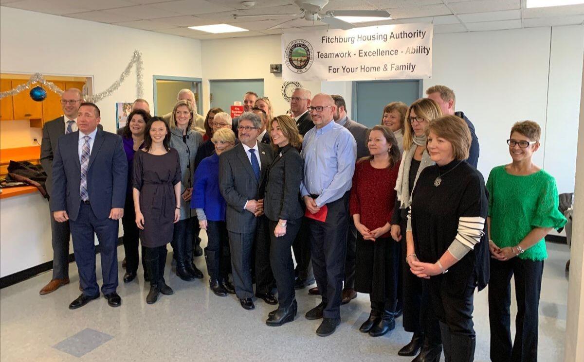 Lt. Governor Karyn Polito joined Housing and Community Development Undersecretary Janelle Chan, Fitchburg Mayor Stephen DiNatale, Senator Dean Tran, Representative Stephan Hay, and other local officials to announce $23 million in state funding to support substantial improvements at seven local housing authorities across the Commonwealth.