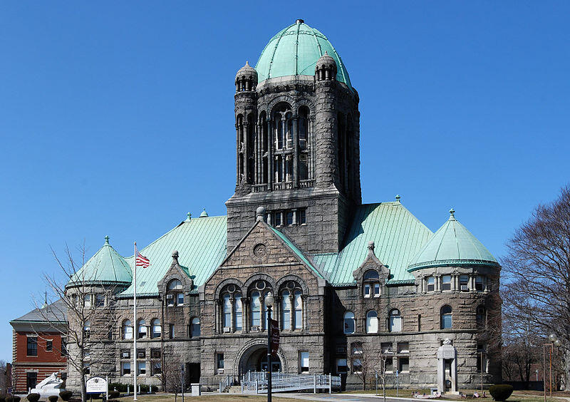 An image of the Bristol County Superior Court in Taunton. 