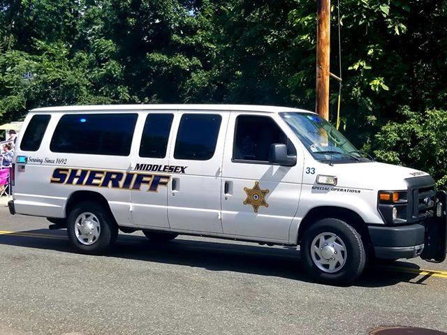 An image of a Middlesex Sheriff's Office van. 