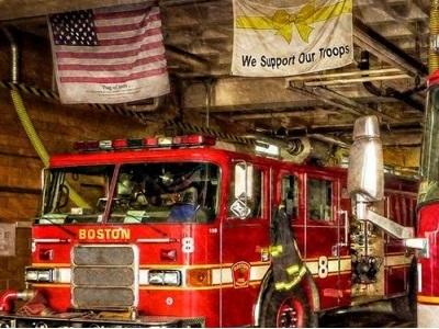 fire truck boston ladder 8