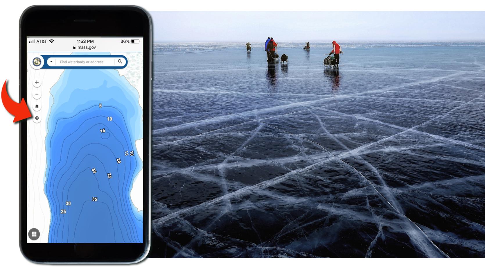 ice fishing digital map