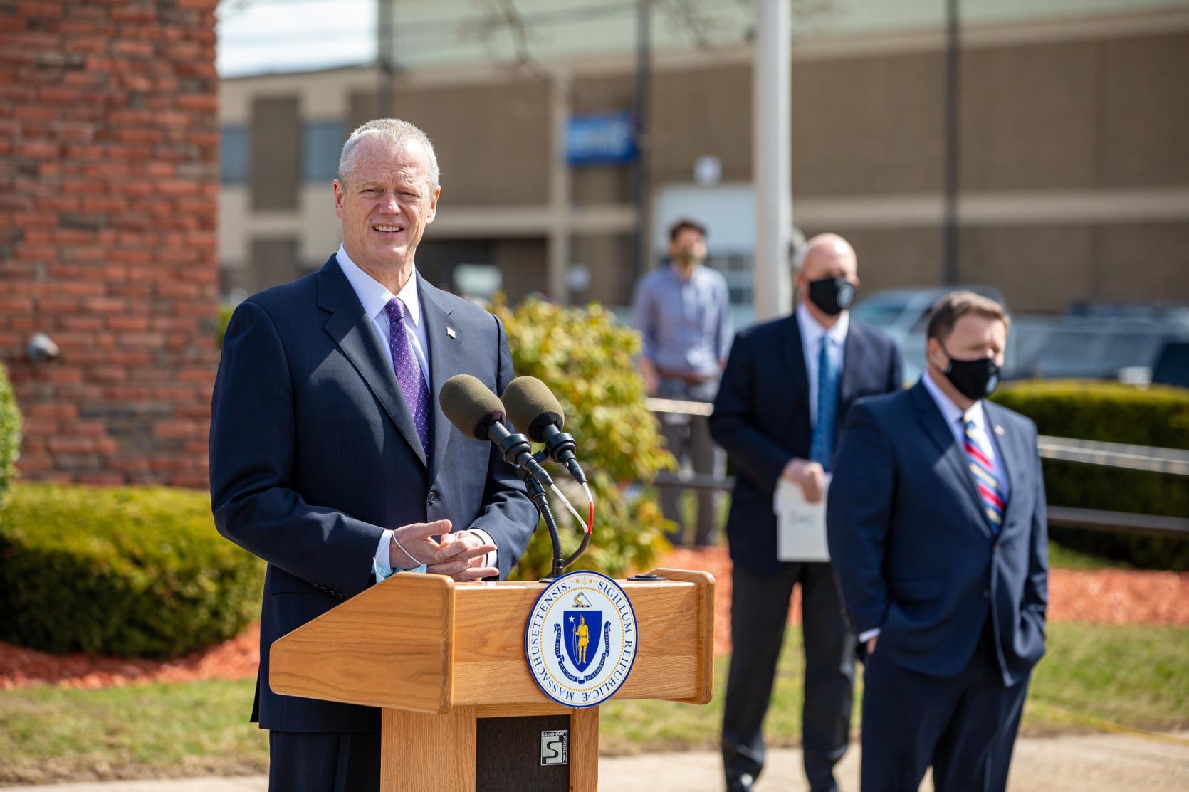 Governor Baker in Quincy to announce supportive housing awards.
