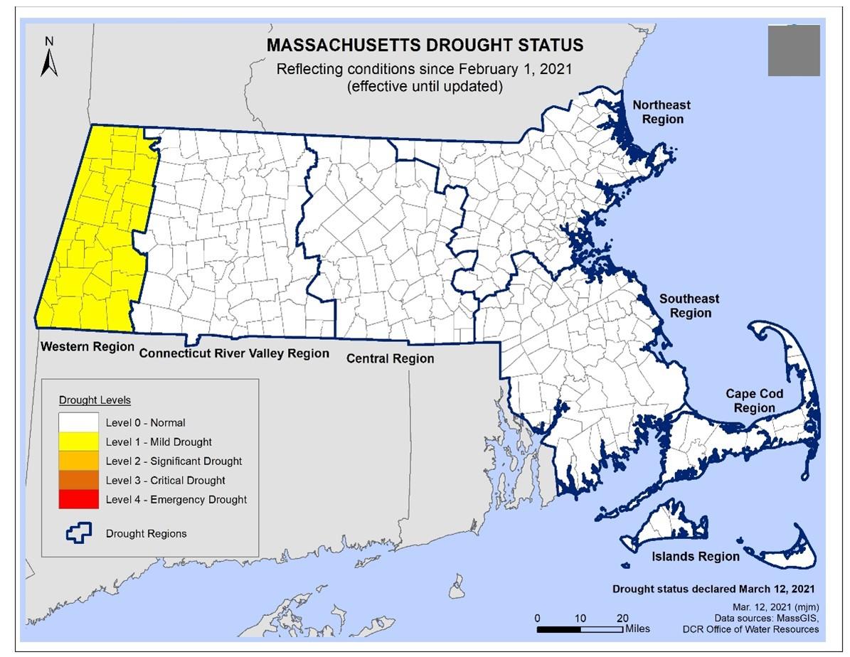 Massachusetts Drought Map 