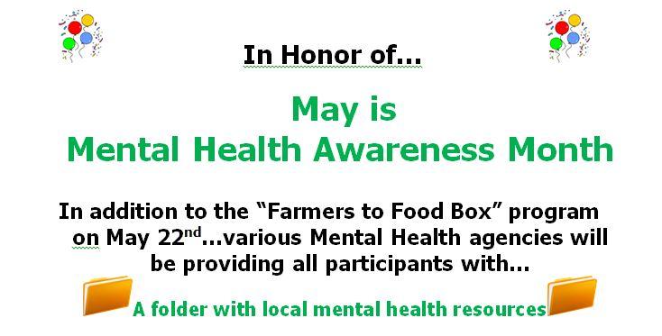 Food Box Event Flyer - image contains date and location of event