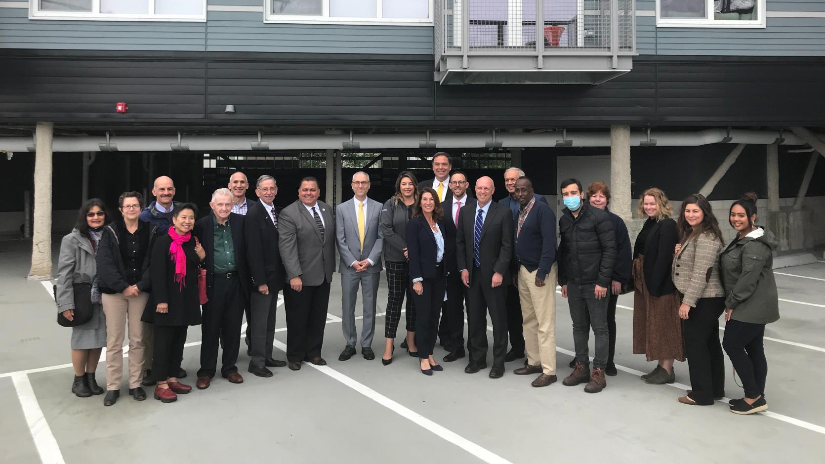 Lt. Governor Polito and Secretary Kennealy in Revere celebrating the Community Investment Tax Credit. 