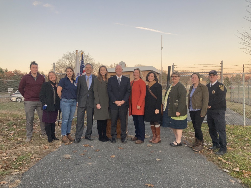 Secretary Kennealy in Montague to award Rural and Small Town Development Fund grants.
