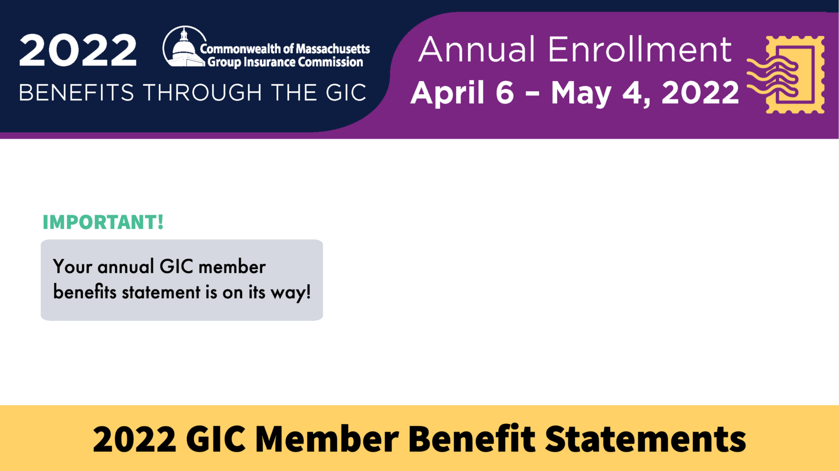 2022 GIC Member Benefits Statement