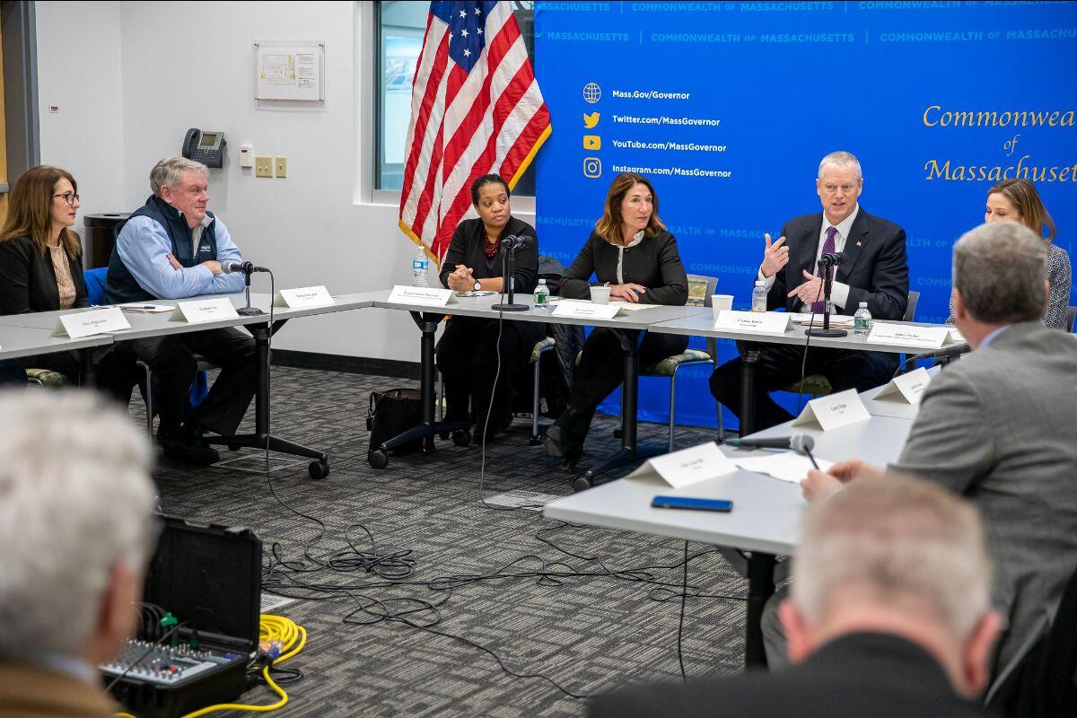 Governor Baker and Lt. Governor Polito celebrate Make Ready work in Holyoke.