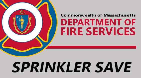 DFS logo with words "sprinkler save"