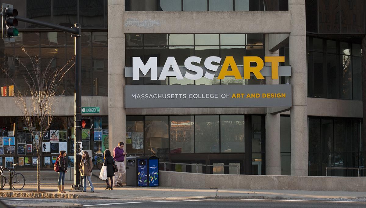 Exterior of MassArt campus