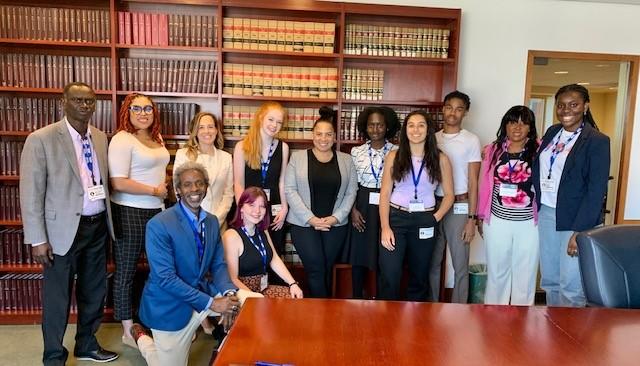 The U.S. Attorney's Office provided the board a tour of the John Joseph Moakley U.S. Courthouse. The Youth Advisory Board met with U.S. Attorney Rachel Rollins and her staff and articulated a deep knowledge and understanding of youth issues.