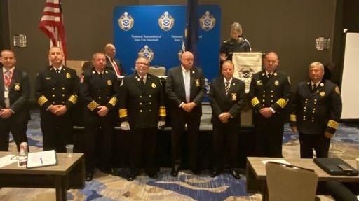 Group photo of the National Association of State Fire Marshals leadership team