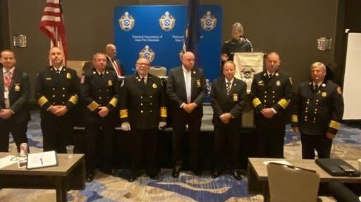 Group photo of the National Association of State Fire Marshals leadership team