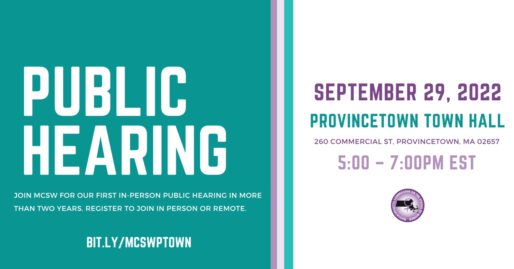 Provincetown Hearing Info