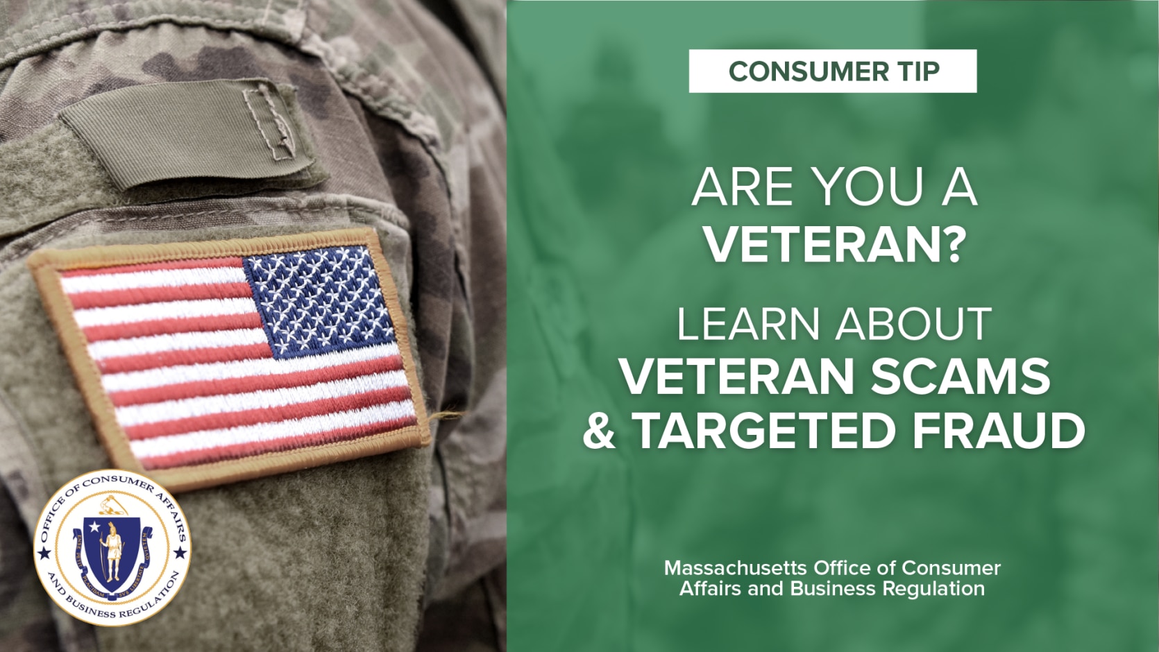 Consumer Tip: Scams and Fraud Targeting the Veteran Population