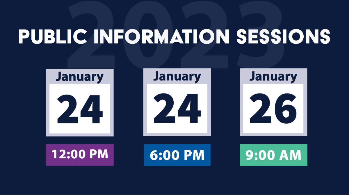 public information sessions