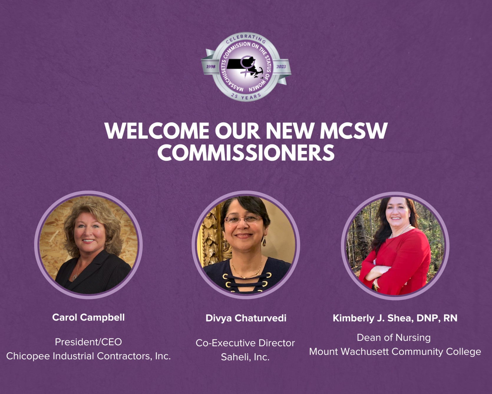 New MCSW Commissioners