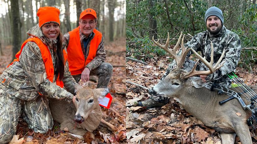 Successful deer hunters