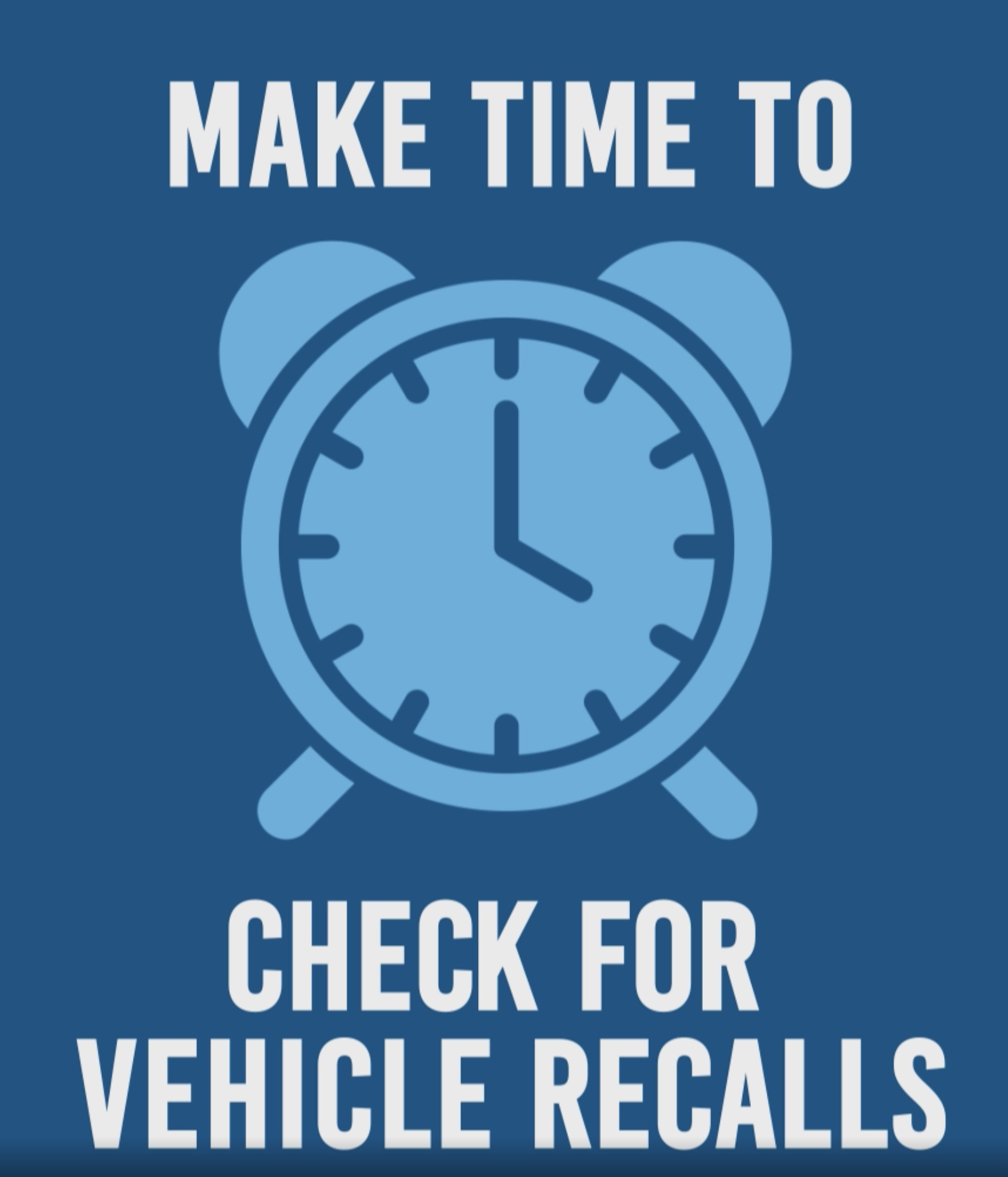 Make time to check for vehicle recalls