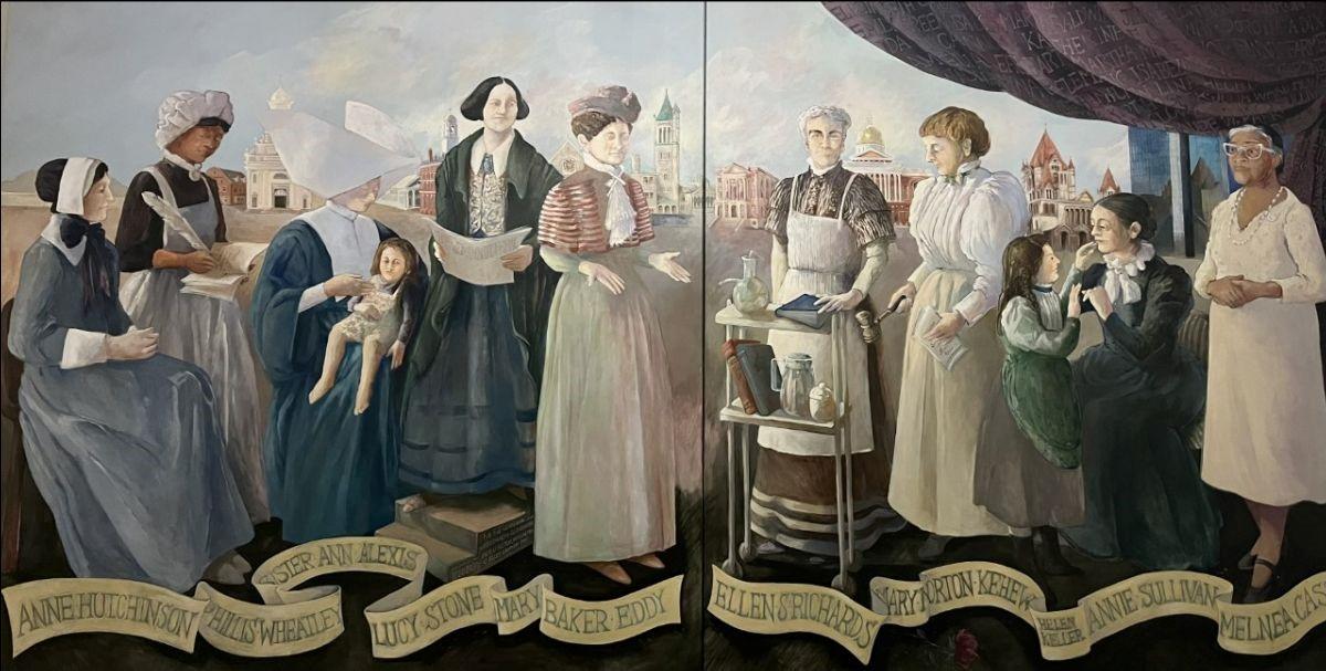 Photo of Notable Women of Boston mural