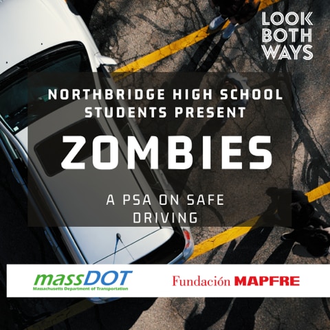 Northbridge students present road safety PSA "Zombies"