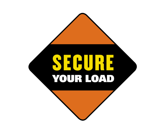 Road Sign "Secure Your Load"