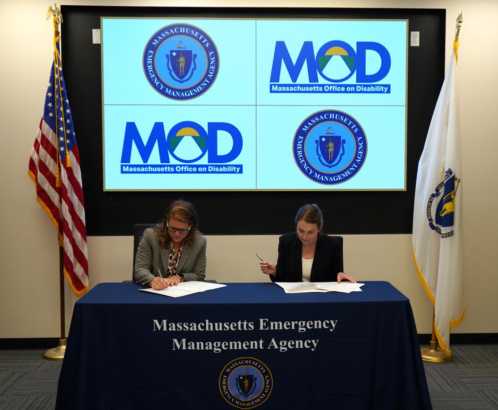 MEMA Director and MOD General Counsel sign memorandum of understanding at MEMA HQ