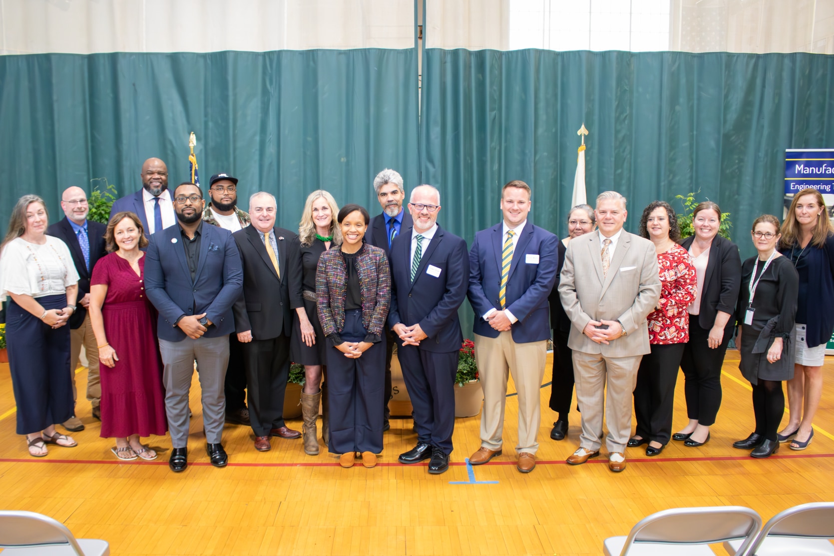 Group picture from Career Technical Initiative grant announcement 