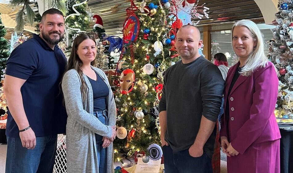Left to right: Matthew DeVeau, Chief Probation Officer in the Administrative Supervision Unit (ASU); Samantha Shea, Information Services Division Project Manager; Kevin Riley, Information Services Project Manager and Dianne Fasano, Acting Probation Commissioner.