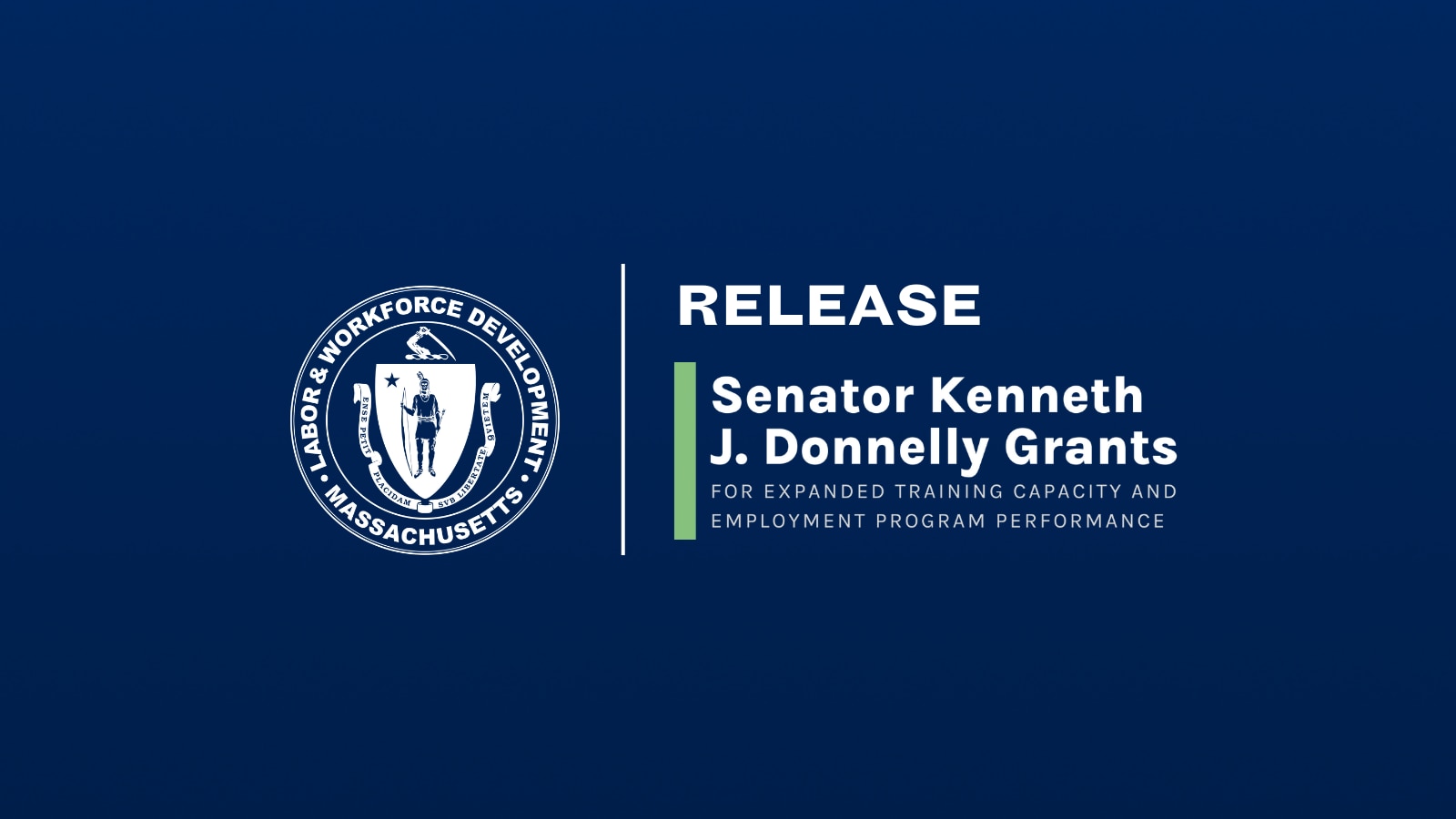 Release Graphic for MassLWD - Donnelly Success Grants