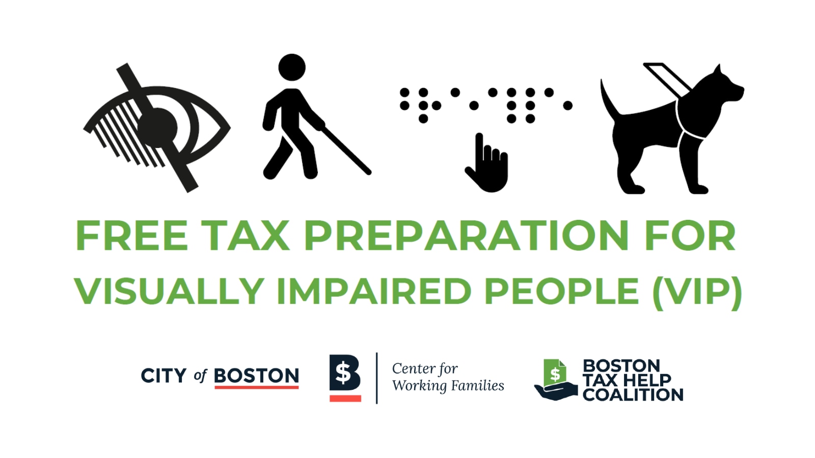 Free Tax Preparation for Visually Impaired People (VIP)