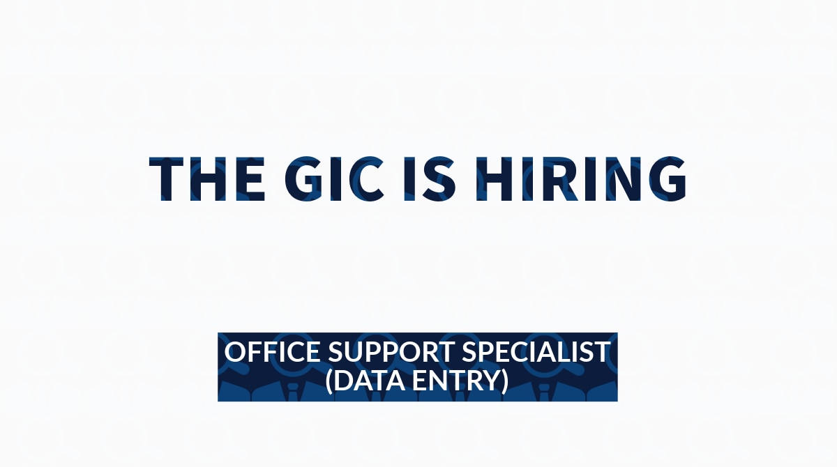 The GIC is Hiring an Office Support Specialist - Data Entry