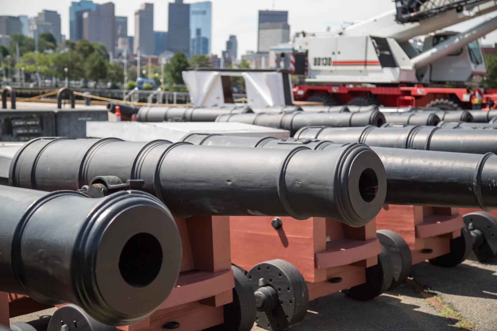Cannons on the USS Constitution