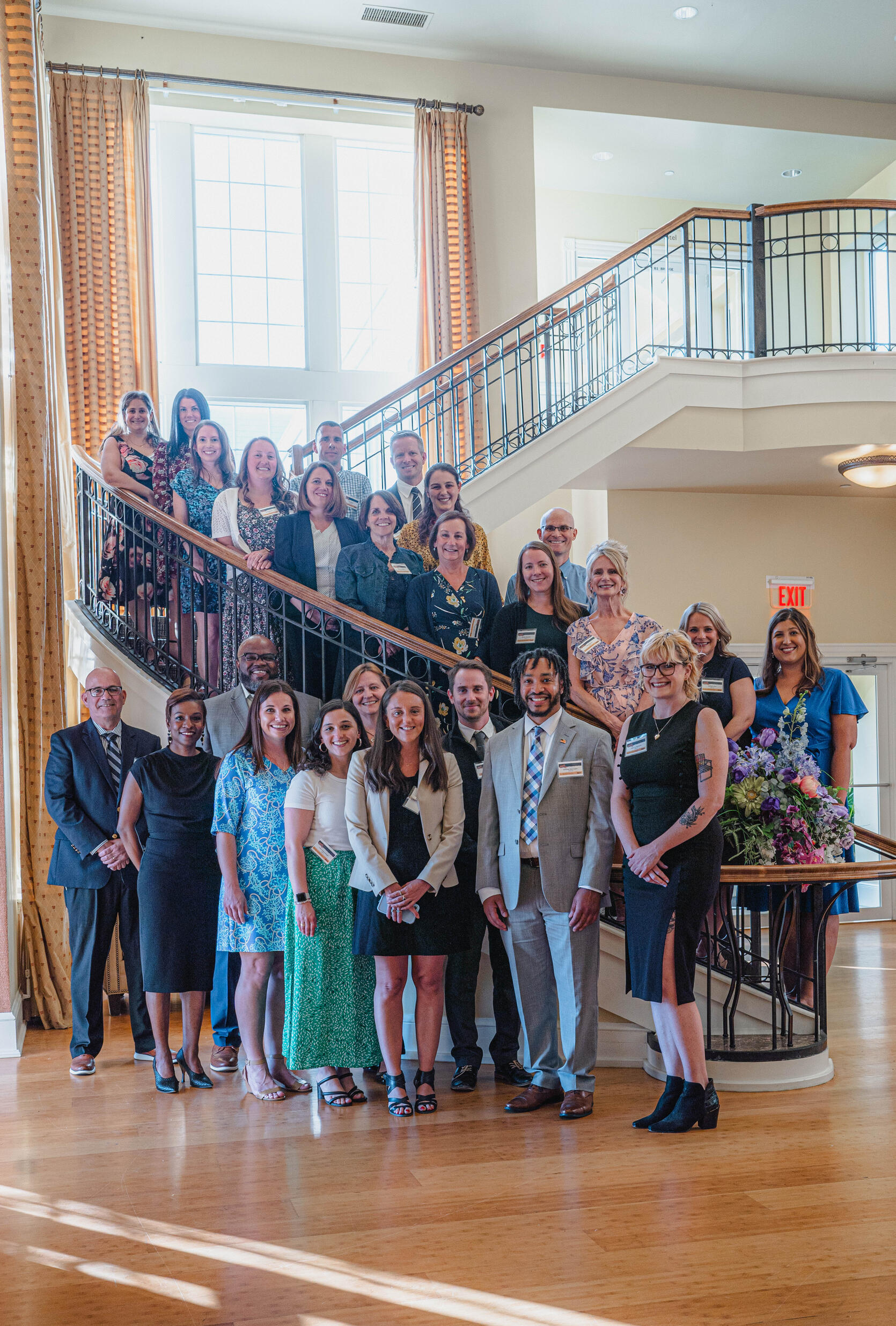 DESE and EOE posing for a photo with recognized educators