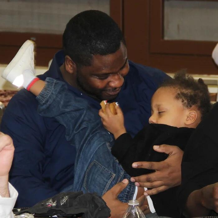 A father with his daughter
