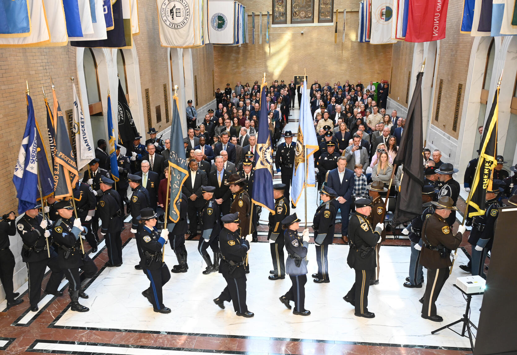 More than 250 participants attended the 2024 Law Enforcement & Corrections Awards Ceremony on Tuesday at the State House honoring exemplary individuals for their professionalism and service.