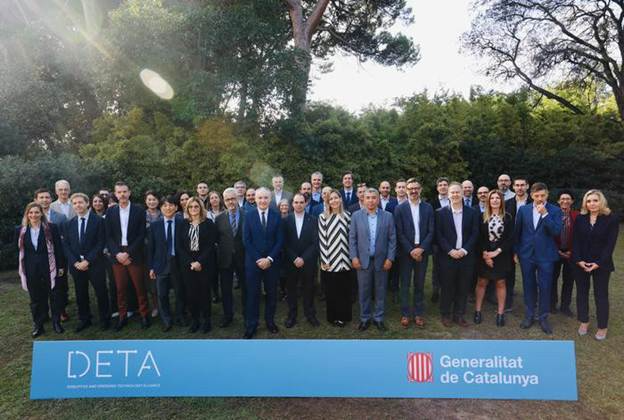Secretary Snyder (Front Row, fifth from right), CTO William Cole (Second Row, fourth from the right) and DETA members from around the world at the Ministerial Summit in Barcelona