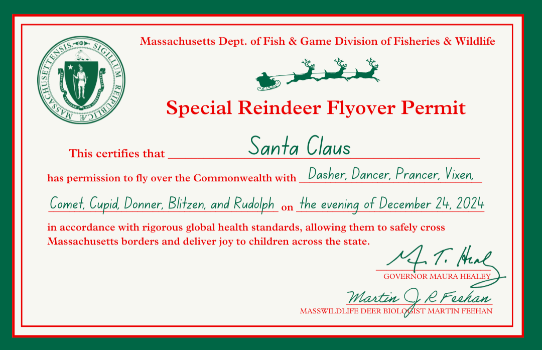 Governor Healey's permit