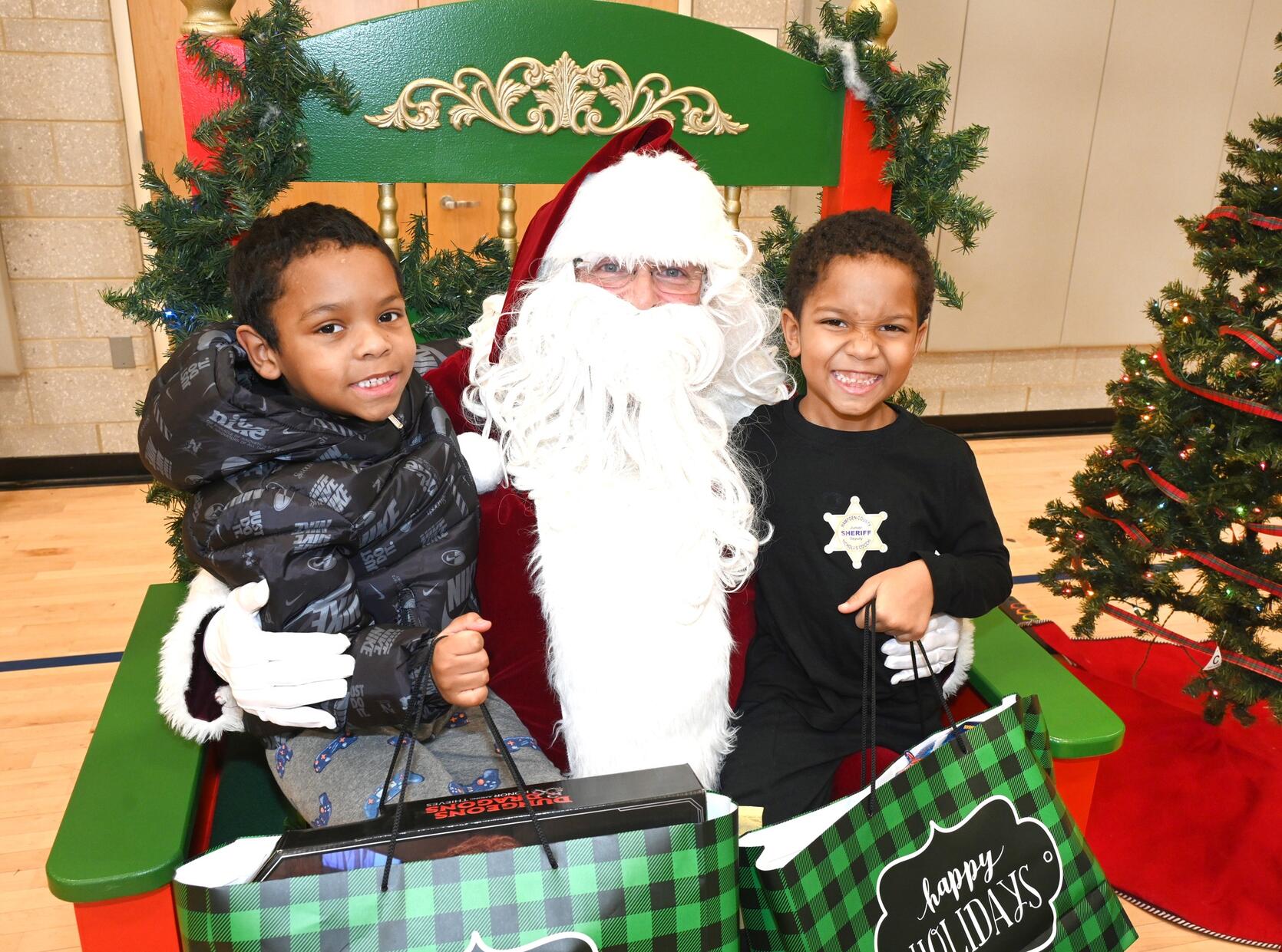 Santa Clause paid a visit during the Hampden County Sheriff's Office's Youth Leadership Christmas Party