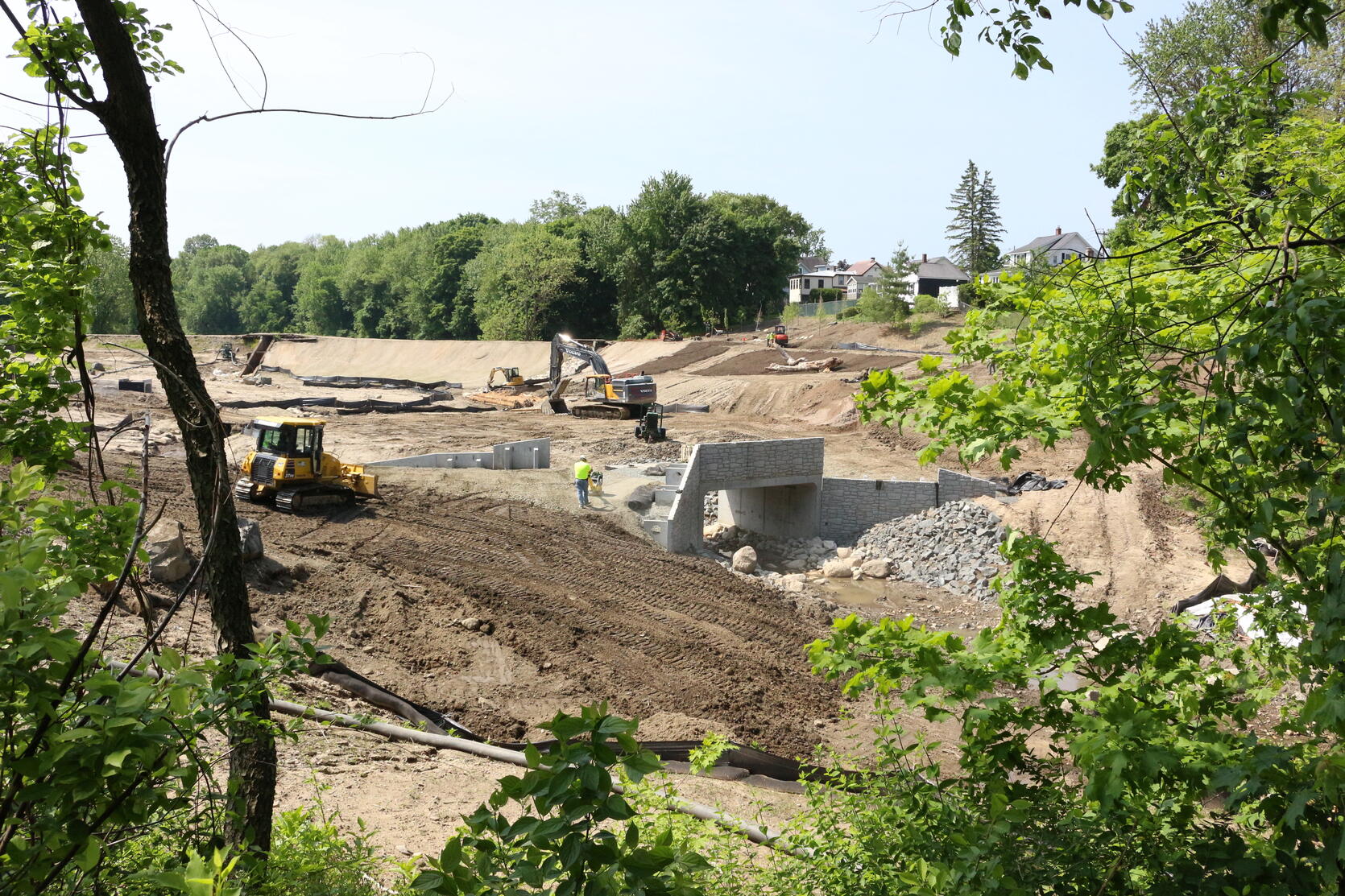 The first phase of construction for the Abbey Brook Restoration and Revitalization project in Chicopee was completed in 2024.