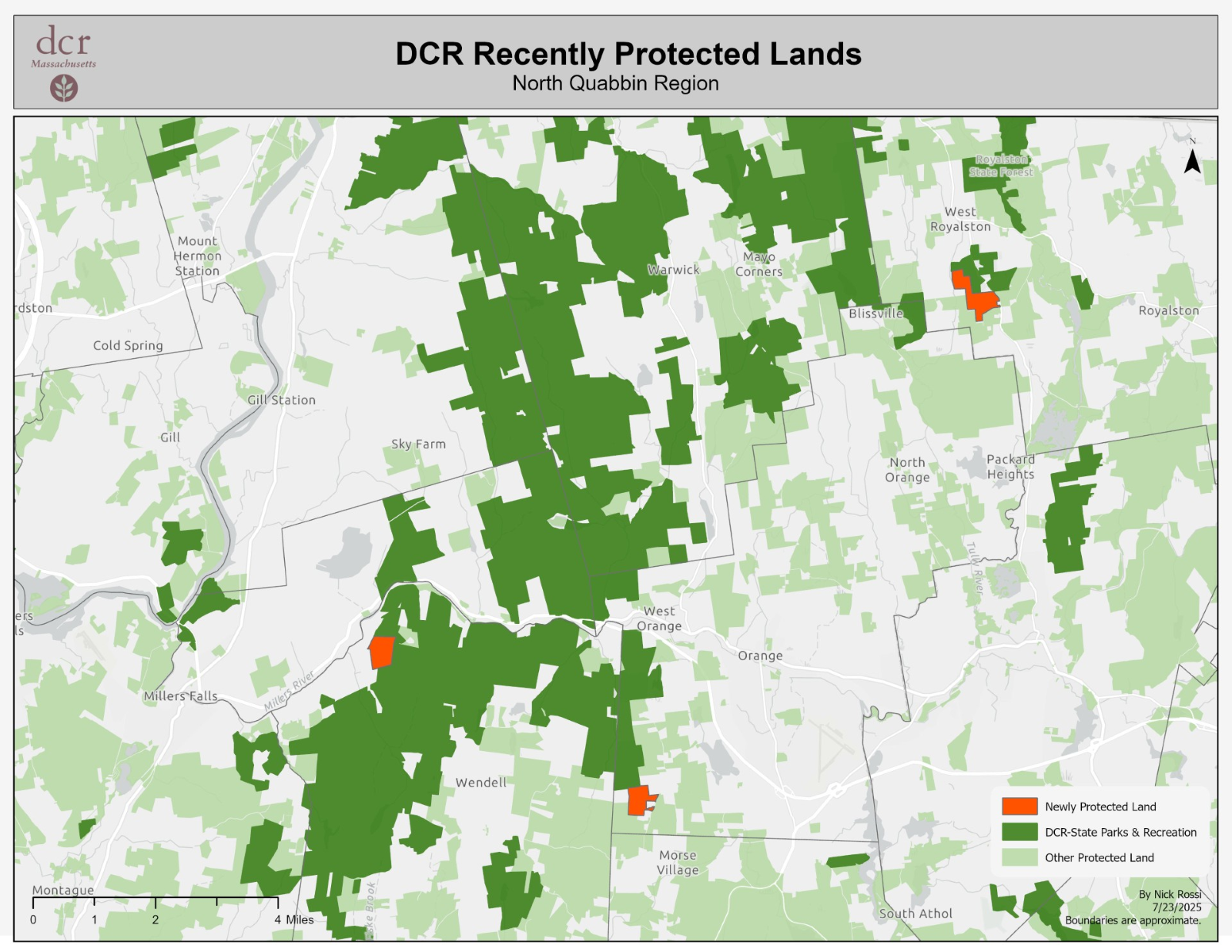 map of protected land
