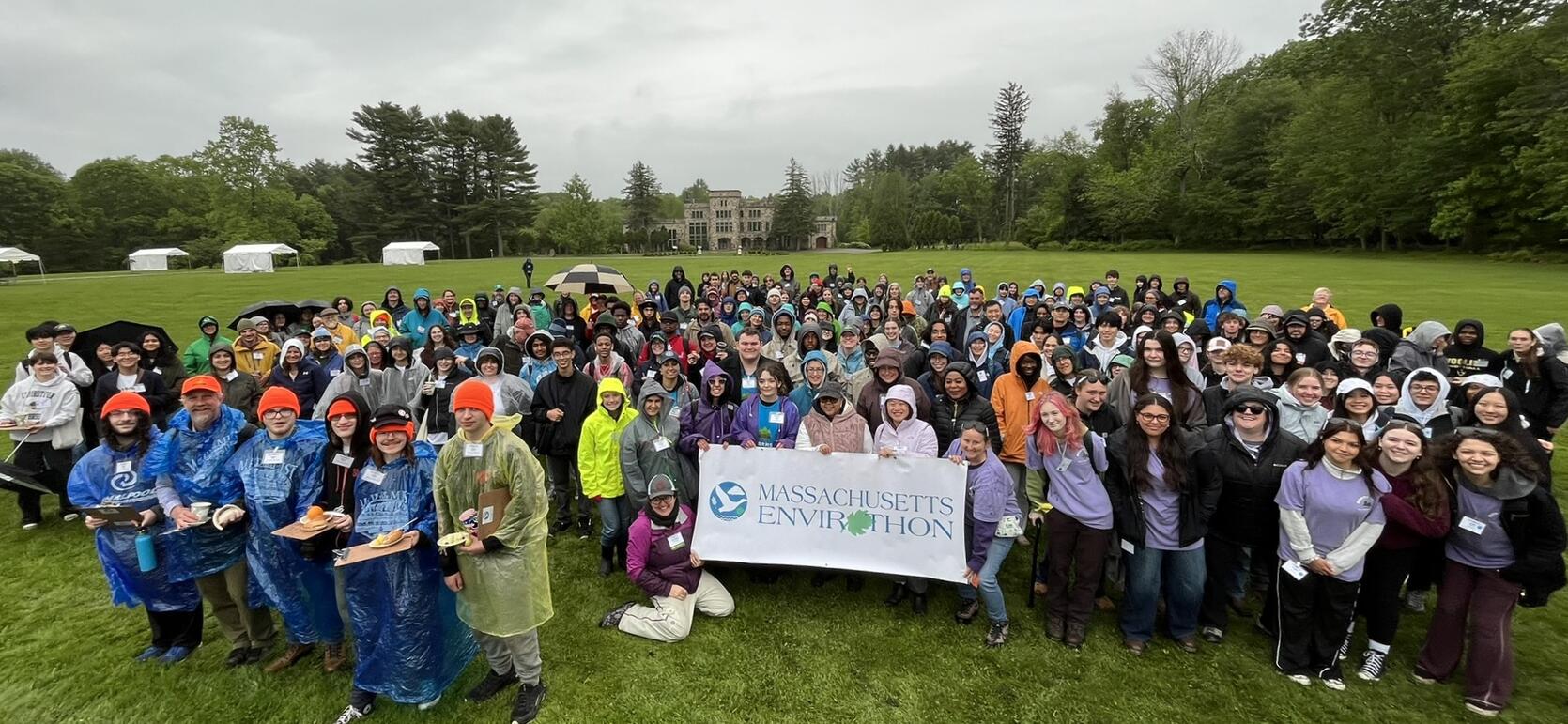 A group of Envirothon students and educators posing for a photo in Alberta Canada