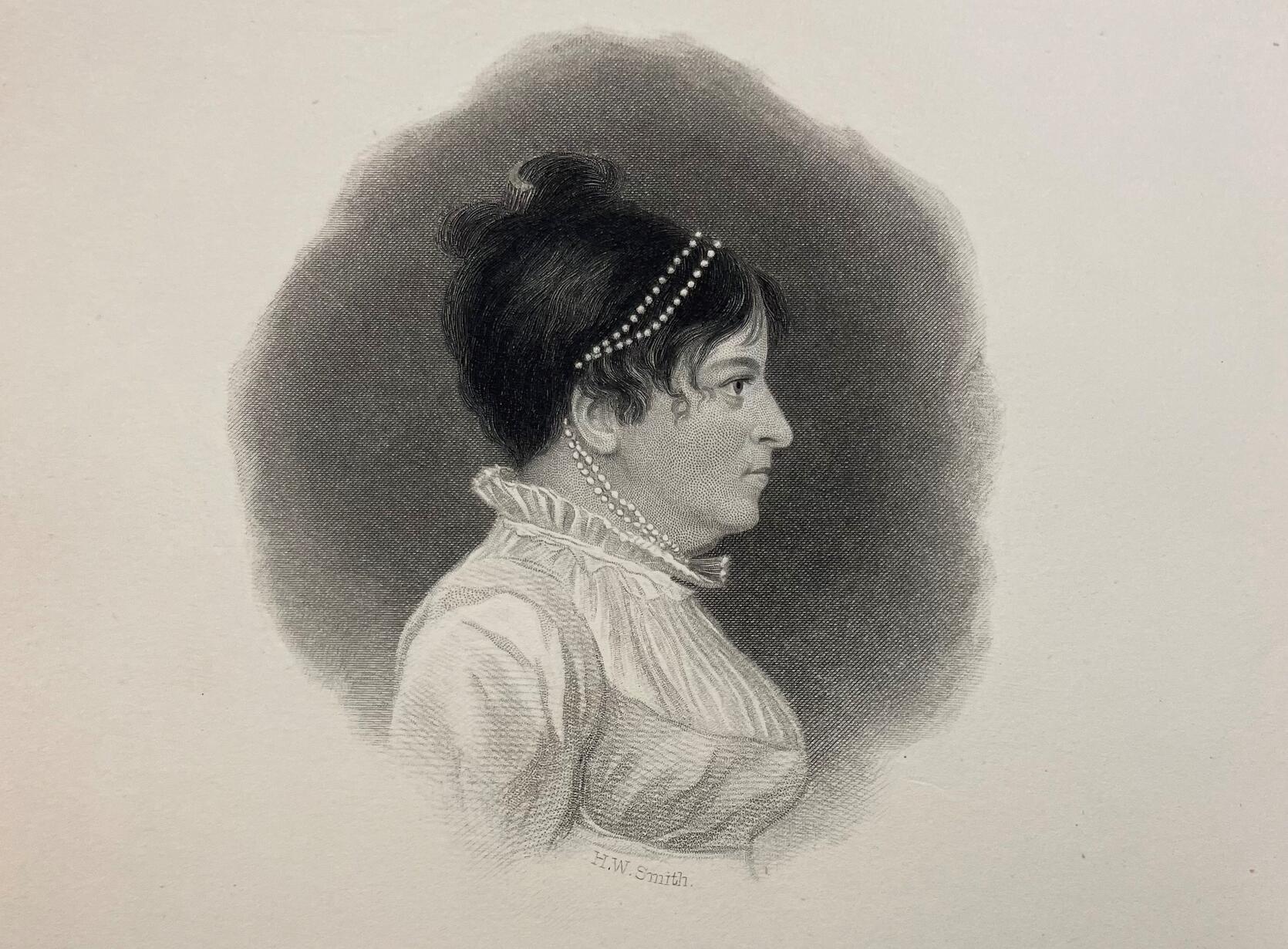 Portrait of Susanna Rowson from Memoir of Mrs. Rowson