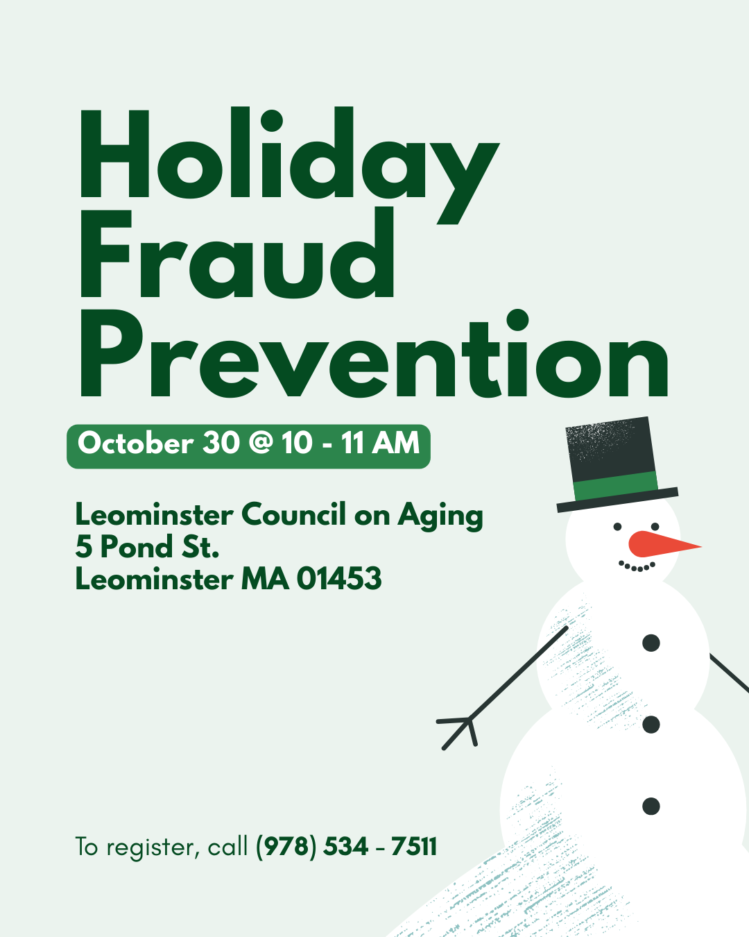 Holiday Fraud Prevention